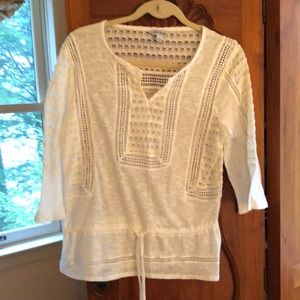 Crème colored breezy top